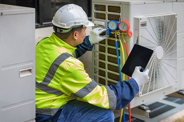 Professional Heat Pump Repair technician working in Providence, RI